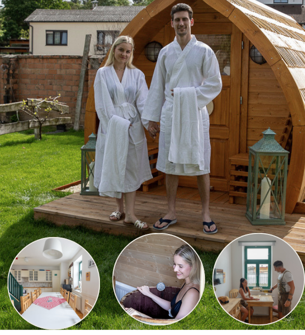 Kurzurlaub im Ferienhaus für 10 mit Winzerabend + Romantik-Wellness