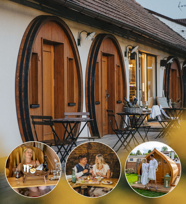 Schlafen im Weinfass Deluxe mit Winzerabend Romantik-Wellness alkoholfrei