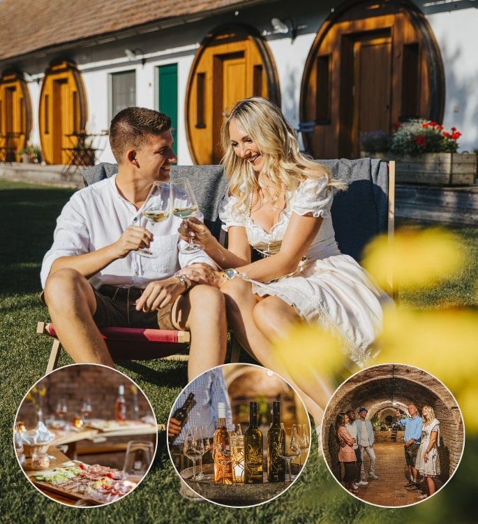 Schlafen im Weinfass Deluxe mit Winzerabend alkoholfrei